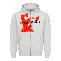 Dove Grey ridiculousness Zipper Hoodie - artisFamous