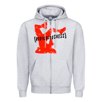Heather Grey ridiculousness Zipper Hoodie - artisFamous