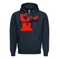 Navy ridiculousness Zipper Hoodie - artisFamous