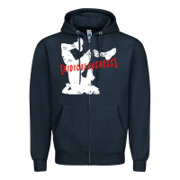 Navy ridiculousness Zipper Hoodie - artisFamous