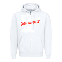 White ridiculousness Zipper Hoodie - artisFamous