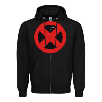 Black xmen symbol Zipper Hoodie - artisFamous
