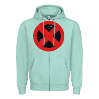 Seafoam xmen symbol Zipper Hoodie - artisFamous