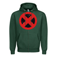Sports Green xmen symbol Zipper Hoodie - artisFamous