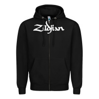 Black cymbals Zipper Hoodie - artisFamous