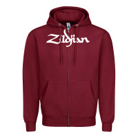 Burgundy cymbals Zipper Hoodie - artisFamous