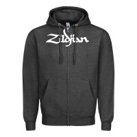 Charcoal Heather cymbals Zipper Hoodie - artisFamous