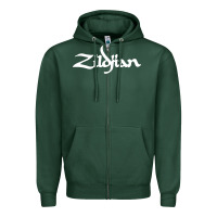 Sports Green cymbals Zipper Hoodie - artisFamous