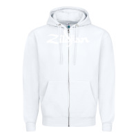 White cymbals Zipper Hoodie - artisFamous