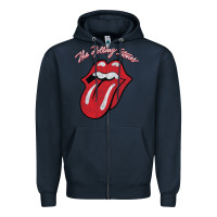 Navy the  rol.li  sto.nes  colors ton   t shirt Zipper Hoodie - artisFamous