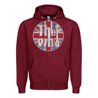 Burgundy the  who    dis.tres.sed   j.a.c.k c.i.r.c.l.e   lo   t shirt Zipper Hoodie - artisFamous
