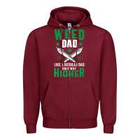 Burgundy weed dad le.ga.li.ze ma.riju.a.na pot weed gift   t shirt Zipper Hoodie - artisFamous