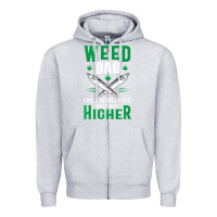 Heather Grey weed dad le.ga.li.ze ma.riju.a.na pot weed gift   t shirt Zipper Hoodie - artisFamous
