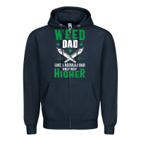 Navy weed dad le.ga.li.ze ma.riju.a.na pot weed gift   t shirt Zipper Hoodie - artisFamous