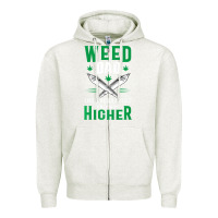 Oatmeal Heather weed dad le.ga.li.ze ma.riju.a.na pot weed gift   t shirt Zipper Hoodie - artisFamous