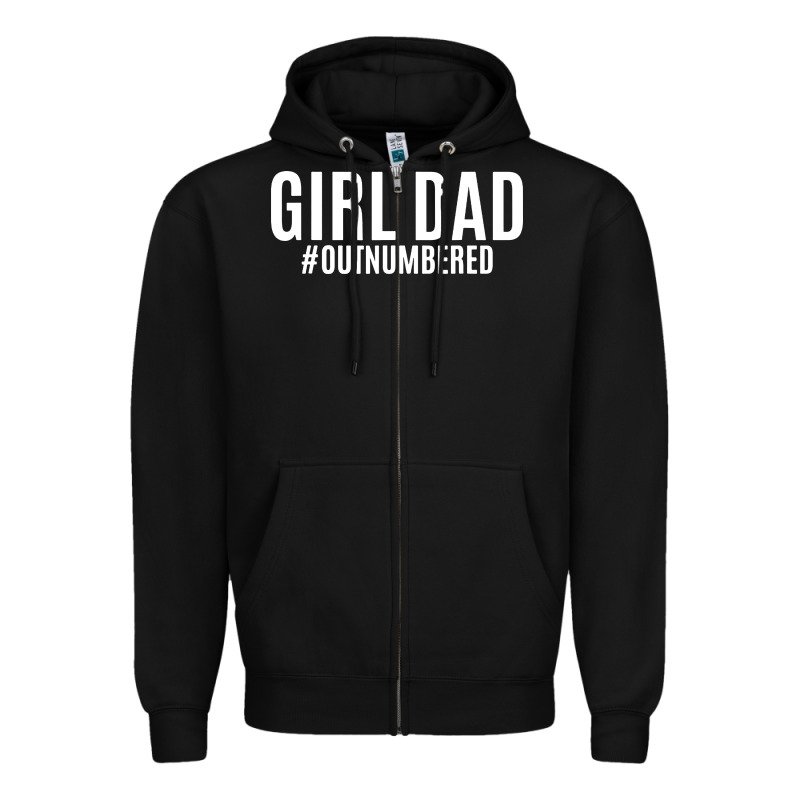 Girl Dad Zipper Hoodie by artisFamous | Teevron