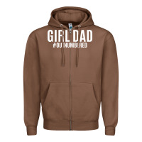 Chestnut Girl Dad Zipper Hoodie - artisFamous