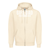 Sandshell Girl Dad Zipper Hoodie - artisFamous