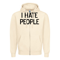 Sandshell i hate people Zipper Hoodie - artisFamous