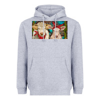 Heather Grey Charolais bull and calf Heavyweight Hoodie - RanaPortraitStore