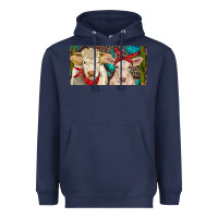 Navy Charolais bull and calf Heavyweight Hoodie - RanaPortraitStore