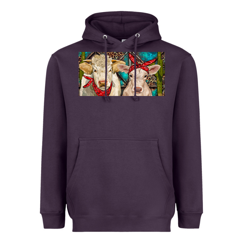 Charolais Bull And Calf Heavyweight Hoodie by RanaPortraitStore | Teevron