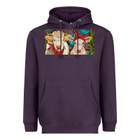 Plum Charolais bull and calf Heavyweight Hoodie - RanaPortraitStore