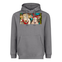 Storm Charolais bull and calf Heavyweight Hoodie - RanaPortraitStore