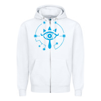 White zel.da br.ea.th of the w.i.l.d she.i.k.ah eye lo. t shirt Zipper Hoodie - artisFamous