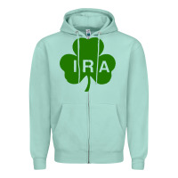 Seafoam ira irish lucky shamrock st patrick's day Zipper Hoodie - artisFamous