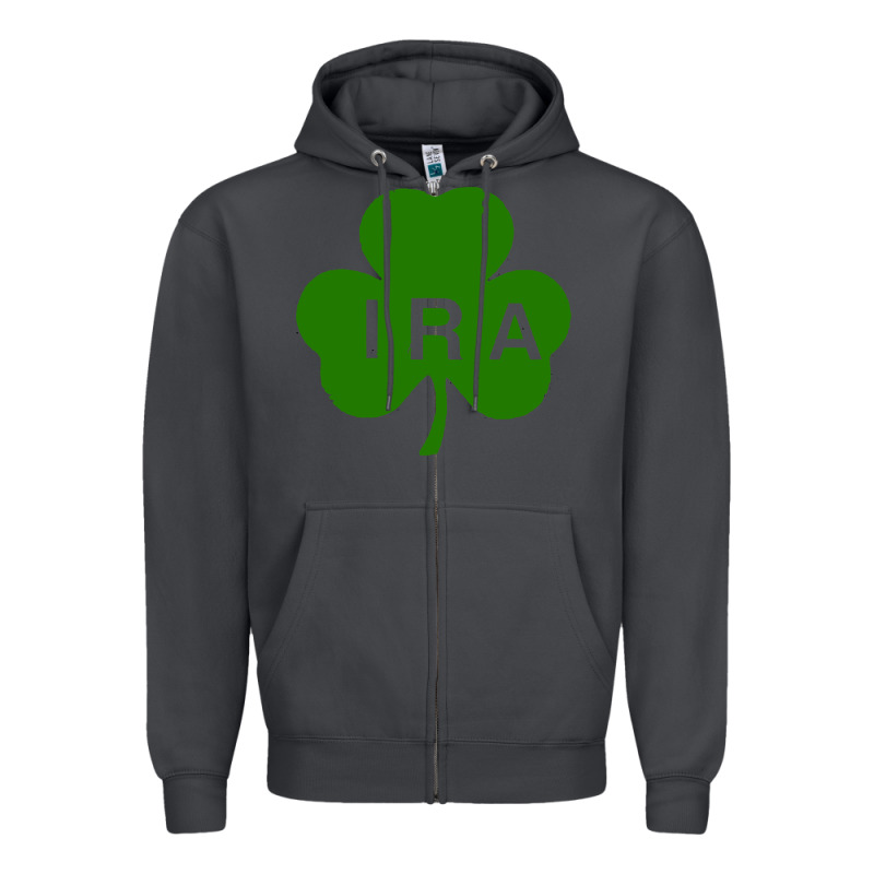 Ira Irish Lucky Shamrock St Patrick's Day Zipper Hoodie by artisFamous | Teevron