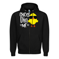 Black kids chick dig me Zipper Hoodie - artisFamous