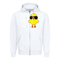 White kids chick dig me Zipper Hoodie - artisFamous