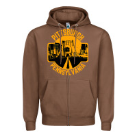 Chestnut pittsburgh pennsylvania Zipper Hoodie - artisFamous