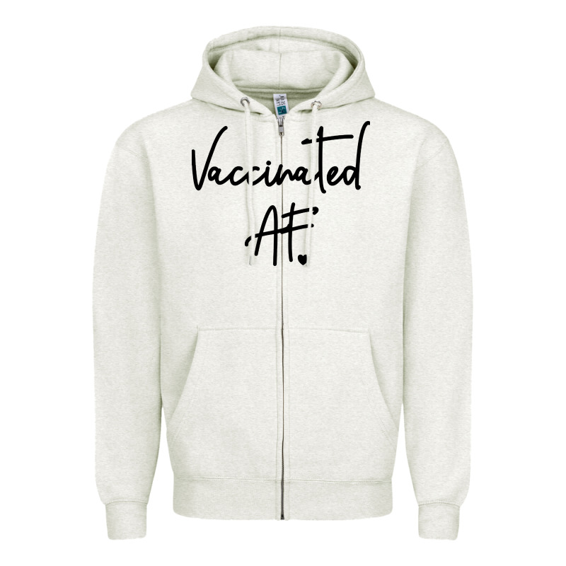 Pro Vaccination Zipper Hoodie by artisFamous | Teevron
