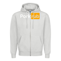 Dove Grey pork rub Zipper Hoodie - artisFamous
