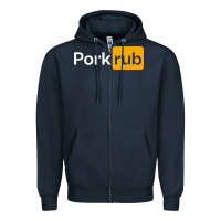 Navy pork rub Zipper Hoodie - artisFamous