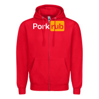 Red pork rub Zipper Hoodie - artisFamous