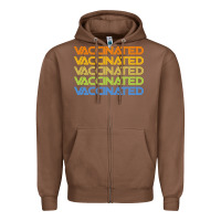Chestnut vaccinated retro Zipper Hoodie - artisFamous
