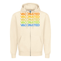 Vaccinated Retro Zipper Hoodie | Teevron