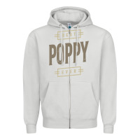 Dove Grey Mens Best Poppy Ever | Poppy Gift Zipper Hoodie - artisFamous
