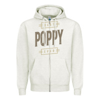 Oatmeal Heather Mens Best Poppy Ever | Poppy Gift Zipper Hoodie - artisFamous