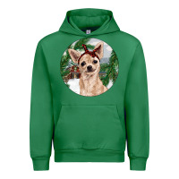 Emerald Chihuahua And Farm Urban Hoodie - RanaPortraitStore