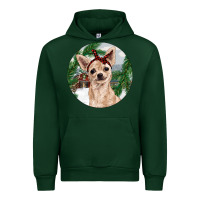 Forest Green Chihuahua And Farm Urban Hoodie - RanaPortraitStore