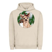 Pigment French Oak Chihuahua And Farm Urban Hoodie - RanaPortraitStore
