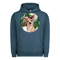 Pigment Midnight Navy Chihuahua And Farm Urban Hoodie - RanaPortraitStore