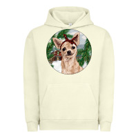 Pigment Pistachio Chihuahua And Farm Urban Hoodie - RanaPortraitStore