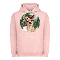 Pigment Salmon Chihuahua And Farm Urban Hoodie - RanaPortraitStore