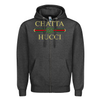 Charcoal Heather chatta hucci Zipper Hoodie - artisFamous