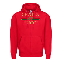 Red chatta hucci Zipper Hoodie - artisFamous
